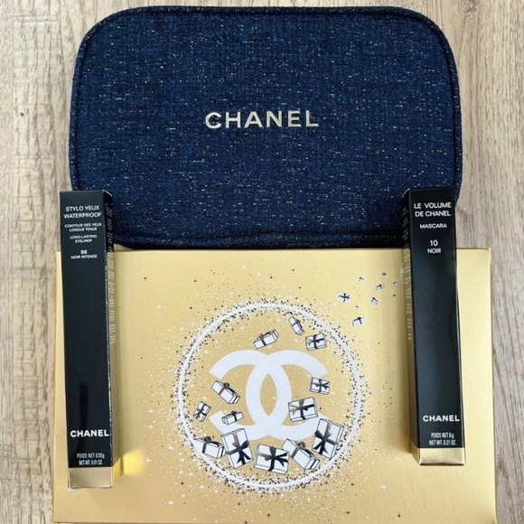 CHANEL Other - CHANEL  A Sight to See Eye Makeup Set FULL SIZE MASCARA EYELINER PLUS MAKEUP BAG